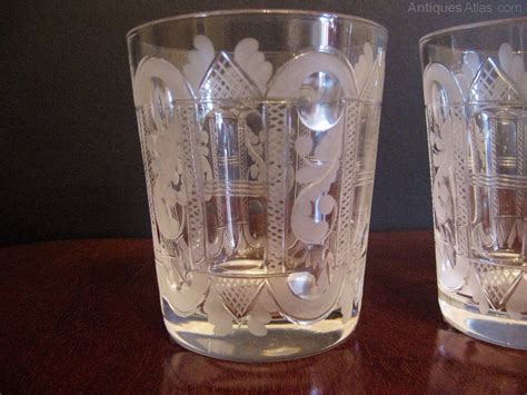 antiques atlas a pair of 19thc glass tumblers