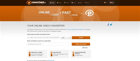 convert2mp3 one of the leading youtube to mp3 converter