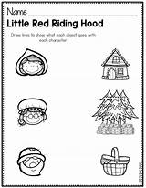 Hood Riding Red Little Story Worksheets Kindergarten Retelling Worksheet Retell Printable Elements Visit Kids Thesuperteacher sketch template