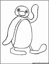 Pingu Coloring Pages Cartoon Color Para Fun Penguin Printable Popular sketch template