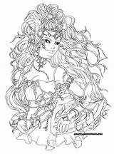 Gaia Yeah Inking Giselle Mockups sketch template