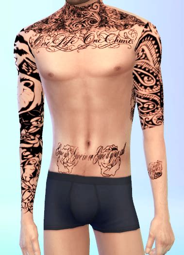 My Sims 4 Blog Tattoos For Males By Smittensims
