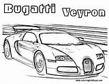 Coloring Printable Pages Bugatti Car sketch template