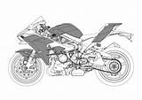 Kawasaki H2 Carbon sketch template