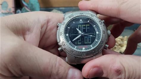 rare men s hrt 5 11 titanium tactical wrist watch 59209 fresh