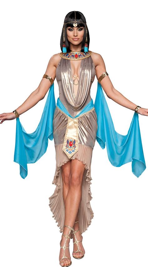 Deluxe Pharaohs Treasure Costume 성인 코스튬 이집트 여신 및 이집트