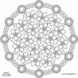 Mandala Coloring Pages Flower Printable Color Spring February Clipart Mandalas Adults Birthstone Transparent Colouring Brown Template Cut Worksheets Pattern Crafts sketch template