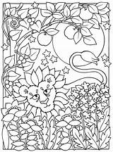 Coloring Pages Moon Sun Dover Publications Color Hippie Doverpublications Ausmalbilder Animal Sheets Welcome Book Adult Books Colouring Stars Printable Ausmalen sketch template