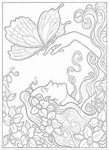 Coloring Pages Fairy Color Adult Fairies Adults Drawings Dover Book Printable Choose Board Books Paint sketch template