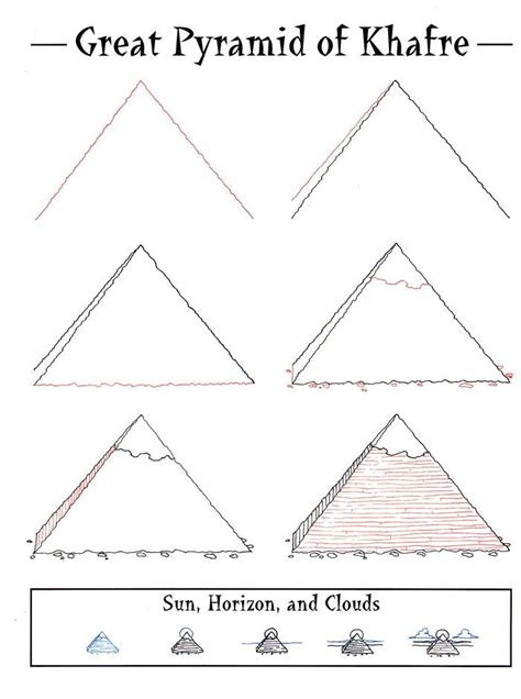 Egyptian Pyramids Drawing At Explore