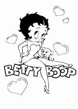 Betty Boop Coloring Pages Kids Printable Adult Cartoon Colouring 30s Color Outline Para Adults Character Sheets Print Drawings Book Beginning sketch template