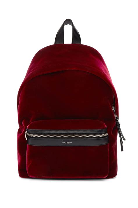 luxe red velvet backpacks mini backpack