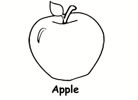 preschool apple coloring pages tree page funny laptopezine clipartsco