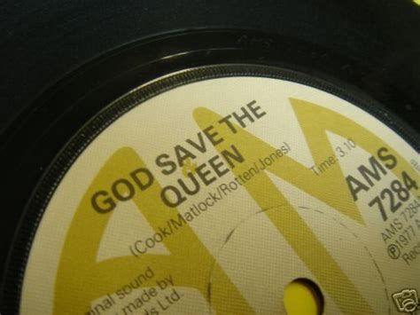 Sex Pistols God Save The Queen Aandm Label Genuine