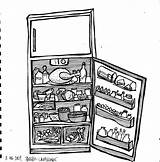 Drawing Drawings Fridge Refrigerator Freezer Sketch Line Mame Paintingvalley Getdrawings Sketches Uploaded User sketch template