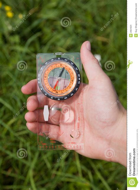 Hand With Compass Stock Image Image Of East Palm Equipment 2951631