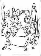 Coloring Pages Life Disney Ants Bugs Bug Printable Sheets Flik Atta Malebøger Kids Books Disneys Just Activity Animal Dibujos Toy sketch template