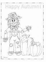 Scarecrow Coloring Pages Preschool Getcolorings Getdrawings sketch template