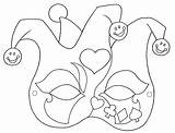 Mascaras Carnaval sketch template