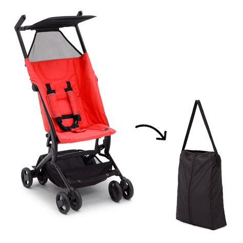delta children  clutch compact foldable lightweight travel baby stroller red ebay