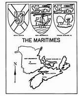 Coloring Provincial Scotia Maritimes Territories Designlooter Crayola sketch template
