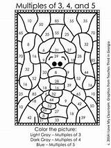 Multiples Color Number Math Worksheet Coloring Multiplication Freebie Worksheets Activities Grade Teaching Wednesday Classroom Reviewing Teacherspayteachers Numbers Facts 4th Sheets sketch template