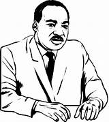 Coloring Luther Martin King Jr Pages Dr Drawing Printable Kids Mlk Print Clipart Silhouette Color Children Cartoon Para Easy Getdrawings sketch template