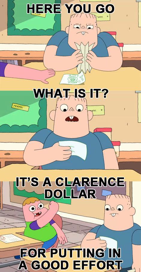 It S A Clarence Dollar For Putting In A Good Effort