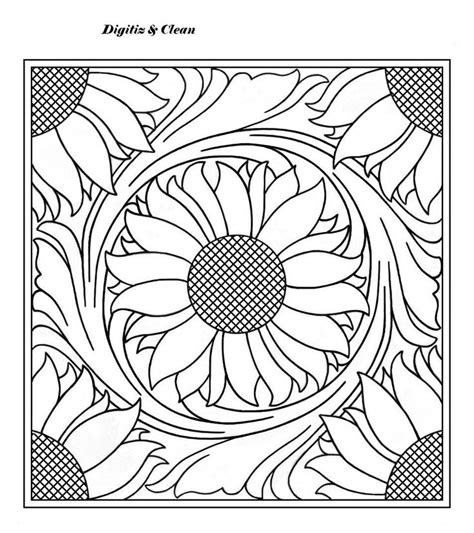 printable leather floral patterns