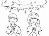 Coloring Pages Praying People Prayer Stunning Getcolorings Colo Getdrawings Color sketch template
