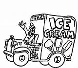 Ice Cream Sandwich Pages Truck Coloring Sheet Template sketch template