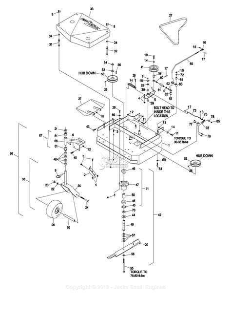 exmark deck parts diagram