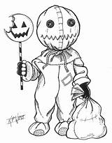 Horror Sam Month Imprimer Voodoo Monsters Terror Monstruos Leatherface Horreur Skizzen sketch template