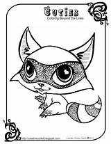 Coloring Pages Cuties Animal Cute Animals Adult Kids Racoon Creative Raccoon Pet Shop Colouring Little Printable Books Drawings Alphabet Loft sketch template