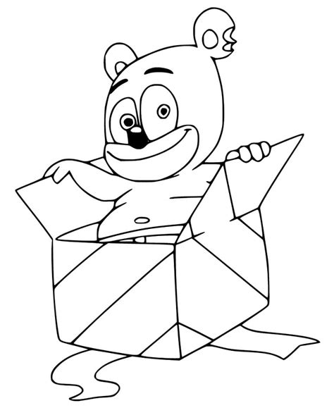 gummy bear coloring pages  printable coloring pages  kids