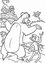 Jungle Book Pages Coloring Mowgli Printable Baloo Fun Raskrasil sketch template