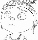 Agnes Despicable Coloring Pages Drawing Getdrawings sketch template