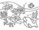 Coloring Underwater Pages Printable Ocean Floor Drawing Plants Print Under Cartoon Life Sea Kids Color Getcolorings Sheet Getdrawings Ideal Summer sketch template