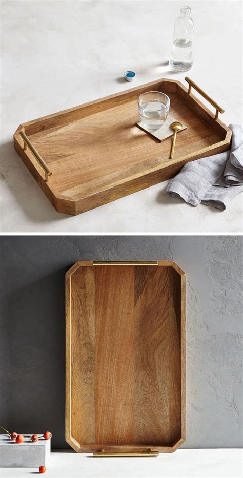 decorative wood trays  add  natural touch   interior contemporist