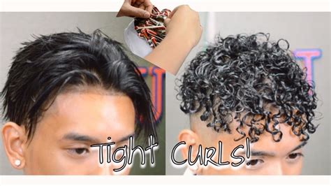 how to get curly hair tight curls perm youtube