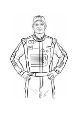 Coloring Nascar Jeff Gordon Racing Pages Printable sketch template