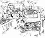 Market Cartoon Food Farmers Fresh Editorial Brings Needed Much sketch template