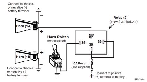 dual horn installationwiring question rsvriders