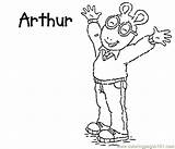 Arthur Coloring Pages Printable Cartoons Color sketch template