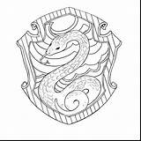 Slytherin Crest Potter Harry Coloring Hogwarts Pages Houses Gryffindor House Drawing Lego Colour Castle Quidditch Hedwig Voldemort Dragon Printable Dibujos sketch template