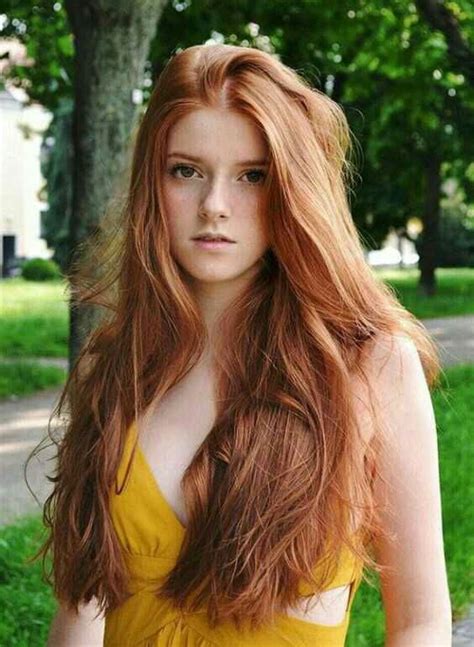 Ginger Long Yes Red Hair Freckles Beautiful Red