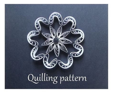 quilling pattern  printable template qd diy  evascreation