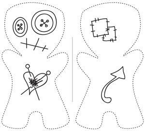 designs voodoo doll sewing pattern danielakieren