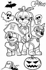 Halloween Coloring Pages Patrol Paw Cute Activities Scary Kids Costume Printable Color Print Popular Sheet Spooky sketch template