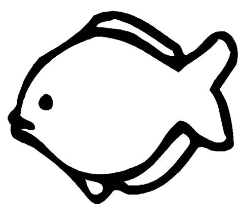 fish colouring printables clipart
